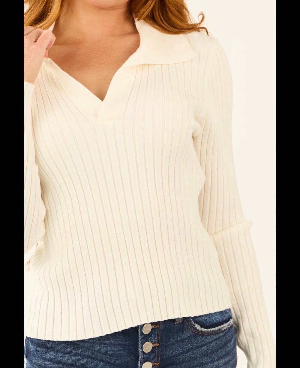 New NWT O.P.T ivory Tasia cream pullover sweater $128 small